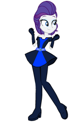 Size: 683x1170 | Tagged: safe, artist:sunsetshimmer333, rarity, human, equestria girls, g4, alternate hairstyle, secret agent, simple background, solo, transparent background