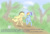 Size: 1224x834 | Tagged: dead source, safe, artist:v-invidia, applejack, rainbow dash, earth pony, pegasus, pony, fanfic:stuck, g4, duo, eyes closed, fanfic art, female, lesbian, ship:appledash, shipping, story, text