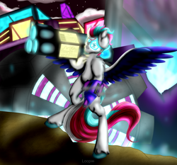 Size: 3000x2800 | Tagged: safe, artist:loststar, pegasus, pony, newelementsofinsanity, projectmlpoc, solo