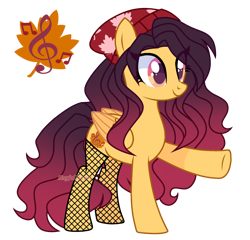 Size: 1670x1600 | Tagged: safe, artist:skyfallfrost, oc, oc only, oc:autumn spice, pegasus, pony, female, fishnet stockings, mare, simple background, solo, transparent background