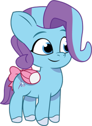 Size: 508x691 | Tagged: safe, artist:prixy05, glory (g5), pegasus, pony, g5, my little pony: tell your tale, bow, female, filly, foal, mare, pippsqueaks, simple background, solo, tail, tail bow, transparent background, vector