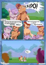 Size: 1800x2520 | Tagged: safe, artist:parrpitched, apple bloom, scootaloo, sweetie belle, earth pony, pegasus, pony, unicorn, comic:the special talent initiative, g4, comic, cutie mark crusaders, horn, reimagine, reimagined, reimagining