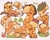 Size: 5200x4200 | Tagged: safe, artist:yanyannonoz, applejack, pear butter, earth pony, pony, g4, :t, ><, absurd resolution, apple, applejack's hat, bag, big ears, big eyes, blonde mane, blonde tail, blush scribble, blushing, bush, butt, chibi, colored eyelashes, cowboy hat, cream coat, cute, duo, duo female, emanata, eyes closed, female, filly, filly applejack, flower, flower in hair, foal, food, freckles, green eyes, hat, hoof out, jackabetes, lasso, leaves, leaves in hair, lidded eyes, looking at you, lying down, mare, mouth hold, one eye closed, open mouth, open smile, orange coat, orange mane, orange tail, pearabetes, plot, ponytail, profile, prone, raised hoof, raised hooves, rear view, rope, saddle bag, shiny mane, shiny tail, simple background, sitting, smiling, smiling at you, tail, tied mane, tied tail, two toned mane, two toned tail, wall of tags, white background, wingding eyes, wink, winking at you, younger