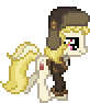 Size: 82x94 | Tagged: safe, artist:botchan-mlp, march gustysnows, earth pony, pony, animated, clothes, desktop ponies, female, hat, mare, pixel art, simple background, solo, sprite, transparent background, trotting