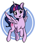 Size: 1022x1244 | Tagged: safe, artist:andelai, twilight sparkle, alicorn, pony, simple background, smiling, solo, twilight sparkle (alicorn)