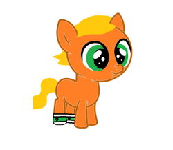 Size: 782x678 | Tagged: safe, artist:memeartboi, earth pony, pony, bubble, clothes, colt, cute, darwin watterson, foal, happy, male, ponified, simple background, small pony, smiling, socks, the amazing world of gumball, tiny, tiny foal, tiny ponies, toddler, white background