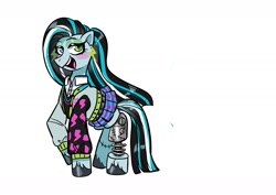 Size: 1754x1240 | Tagged: safe, artist:jully-park, earth pony, pony, frankie stein, full body, monster high, nonbinary, solo