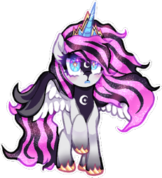 Size: 446x488 | Tagged: safe, artist:natures_love, oc, oc only, alicorn, pony, alicorn oc, female, horn, mare, simple background, solo, transparent background, wings