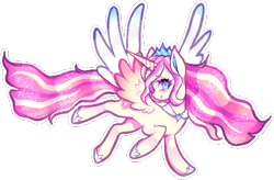 Size: 512x336 | Tagged: safe, artist:natures_love, oc, oc only, alicorn, pony, alicorn oc, female, horn, mare, simple background, solo, transparent background, wings