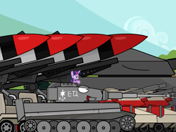 Size: 1280x960 | Tagged: safe, artist:migesanwu, twilight sparkle, alicorn, pony, g4, command and conquer, laughing, tank (vehicle), tiger (tank), twilight sparkle (alicorn)