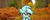 Size: 1500x600 | Tagged: safe, artist:scandianon, lyra heartstrings, pony, unicorn, female, floppy ears, forest, forest background, horn, irl, kubrick stare, mare, nature, outdoors, photo, pinpoint eyes, ponies in real life, real life background, shocked, shocked expression, solo, talking, talking to herself, tree