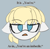 Size: 2175x2125 | Tagged: safe, artist:allhallowsboon, oc, oc only, oc:full stop, earth pony, pony, bangs, blue eyes, disapproval, disembodied head, ears back, english, female, female focus, gray background, looking at you, mare, png, simple background, solo, talking to viewer, text, yellow mane