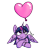 Size: 570x684 | Tagged: safe, artist:ponballoon, twilight sparkle, alicorn, pony, balloon, cute, female, front view, happy, heart, heart balloon, looking up, lying down, mare, simple background, smiling, solo, transparent background, twiabetes, twilight sparkle (alicorn)
