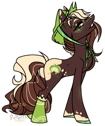 Size: 709x850 | Tagged: safe, artist:lordlyric, oc, oc only, oc:emerald smith, earth pony, pony, country, cowgirl, female, mare, milf, solo, solo female