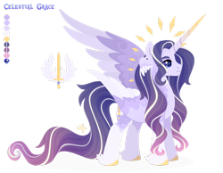 Size: 1920x1488 | Tagged: safe, artist:kabuvee, oc, oc only, oc:celestial grace, alicorn, pony, alicorn oc, horn, long horn, male, simple background, solo, stallion, transparent background, wings