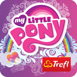Size: 1024x1024 | Tagged: safe, trefl, e-puzzle my little pony - aplikacja do kolekcjonerskiej serii puzzli trefl, g4, official, app icon, my little pony logo, no pony