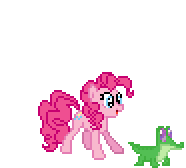 Size: 186x168 | Tagged: safe, artist:deathpwny, gummy, pinkie pie, earth pony, pony, g4, 2011, animated, blinking, desktop ponies, eye, eyes, female, gif, happy, mare, open mouth, pixel art, simple background, sprite, transparent background