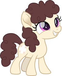 Size: 1305x1600 | Tagged: safe, alternate version, artist:cloudy glow, nursery rhyme, earth pony, pony, g4, female, filly, foal, missing accessory, simple background, solo, transparent background