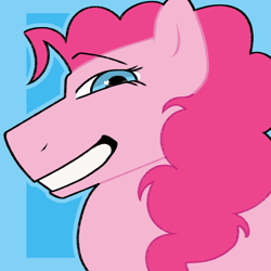 Size: 2048x2048 | Tagged: safe, artist:moondoesartz, pinkie pie, earth pony, g4, female, smiling, solo