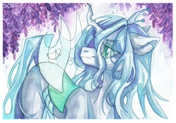 Size: 2048x1432 | Tagged: safe, artist:dorry, queen chrysalis, changeling, changeling queen, g4, solo