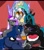 Size: 894x1024 | Tagged: safe, artist:droll3, edit, king sombra, princess celestia, princess luna, queen chrysalis, oc, oc:lunar eclipse, oc:nettle kiss, alicorn, pony, butt, female, harem, licking, licking lips, lidded eyes, male, mare, plot, queen umbra, recolor, rule 63, stallion, tongue out
