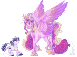 Size: 2883x2139 | Tagged: safe, artist:pegasus004, princess cadance, shining armor, alicorn, pony, unicorn, g4, 3d cutie mark, bowtie, colored wings, crown, female, horn, horseshoes, jewelry, male, meme, regalia, ship:shiningcadance, shipping, simple background, straight, the bride and the ugly ass groom, transparent background, unshorn fetlocks, veil, wings