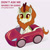 Size: 1500x1500 | Tagged: safe, artist:talimingi, autumn blaze, kirin, g4, adorable distress, awwtumn blaze, car, cute, female, looking at you, meme, ponified meme, simple background, solo, text, toy car