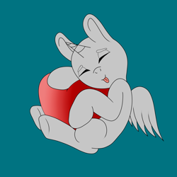 Size: 4092x4092 | Tagged: safe, artist:serenemyst, alicorn, pony, heart, hug, ych example, your character here
