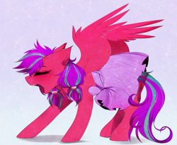 Size: 5149x4208 | Tagged: safe, artist:krissstudios, oc, oc only, pegasus, pony, absurd file size, absurd resolution, clothes, female, mare, skirt, solo, yawn