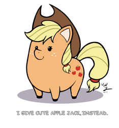Size: 937x1000 | Tagged: safe, artist:the-park, applejack, earth pony, pony, g4, cute, jackabetes, simple background, white background