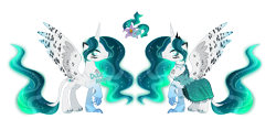 Size: 4000x1733 | Tagged: safe, artist:dixieadopts, oc, oc only, oc:aurora nightshade, alicorn, hybrid, concave belly, female, long mane, long tail, simple background, slender, solo, tail, thin, transparent background