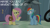 Size: 2000x1125 | Tagged: safe, edit, edited screencap, editor:quoterific, screencap, fluttershy, rainbow dash, pegasus, pony, daring doubt, g4, bag, duo, duo female, female, mare, rainbow dash's house, saddle bag