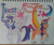 Size: 2516x2121 | Tagged: safe, artist:blackblade360, sunny starscout, twilight sparkle, alicorn, earth pony, pony, unicorn, g4, g5, artificial alicorn, bow, colored pencil drawing, cyan eyes, drawing, duo, duo female, female, generation leap, hair bun, horn, irl, looking at you, mare, orange skin, paper, photo, pose, purple eyes, purple skin, race swap, raised hoof, simple background, smiling, smiling at you, spread wings, sunny and her heroine, sunnycorn, tail, tail bow, title card, traditional art, twilight sparkle (alicorn), two toned hair, two toned mane, two toned tail, unshorn fetlocks, white background, wings