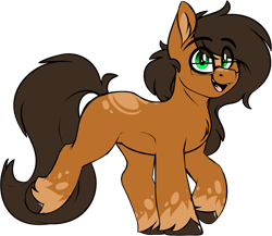 Size: 1752x1520 | Tagged: safe, artist:notetaker, oc, oc only, oc:notetaker, earth pony, pony, glasses, redesign, simple background, solo, transparent background