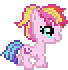 Size: 68x70 | Tagged: safe, artist:botchan-mlp, toola roola, earth pony, pony, g4, animated, desktop ponies, female, filly, foal, gif, pixel art, simple background, solo, sprite, transparent background, trotting