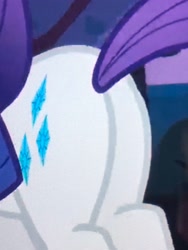 Size: 3024x4032 | Tagged: safe, screencap, rarity, pony, unicorn, g4, sisterhooves social, butt, butt focus, cropped, female, horn, pictures of butts, plot, rearity