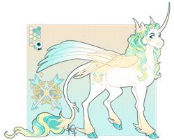 Size: 1920x1552 | Tagged: safe, artist:thegoogs, oc, oc only, alicorn, pony, alicorn oc, cloven hooves, curved horn, feathered fetlocks, horn, leonine tail, solo, tail, wings