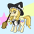 Size: 1000x1000 | Tagged: safe, artist:パルナス, pony, unicorn, g4, blushing, broom, clothes, female, hat, hexagram, horn, kirisame marisa, looking at you, magician, ponified, rule 85, smiling, tail, touhou, witch hat