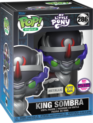 Size: 604x795 | Tagged: safe, king sombra, unicorn, g4, funko, funko pop!, horn, merchandise, nft, solo, sombra eyes, toy