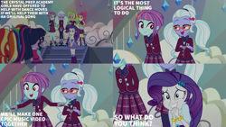 Size: 2000x1125 | Tagged: safe, edit, edited screencap, editor:quoterific, screencap, lemon zest, rainbow dash, rarity, sci-twi, sour sweet, sugarcoat, sunny flare, sunset shimmer, twilight sparkle, dance magic, equestria girls, equestria girls specials, g4, boots, shoes