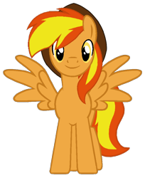 Size: 724x886 | Tagged: safe, artist:noi kincade, oc, oc only, oc:firey ratchet, pegasus, fedora, hat, looking at you, male, simple background, solo, spread wings, transparent background, wings