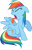 Size: 3000x4719 | Tagged: safe, artist:cloudy glow, rainbow dash, pegasus, pony, g4, over a barrel, .ai available, disgusted, eyes closed, female, mare, simple background, solo, spread wings, tongue out, transparent background, vector, wings