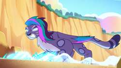 Size: 1920x1080 | Tagged: safe, screencap, allura, g5, my little pony: tell your tale, the blockywockys, spoiler:g5, spoiler:my little pony: tell your tale, spoiler:tyts02e00, countershading, glowing, glowing eyes