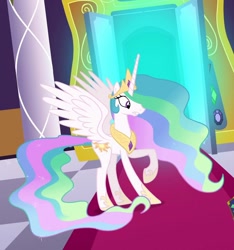 Size: 1012x1080 | Tagged: safe, screencap, princess celestia, g4, the return of harmony, concave belly, cropped, slender, solo, thin