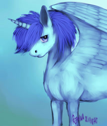Size: 1700x2000 | Tagged: safe, artist:reamina, oc, oc only, oc:marcus, alicorn, pony, gradient background, male, solo, stallion
