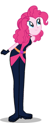 Size: 570x1400 | Tagged: safe, artist:sunsetshimmer333, pinkie pie, human, equestria girls, g4, pigtails, secret agent, simple background, solo, transparent background