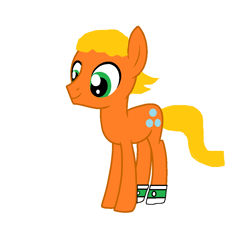 Size: 1056x957 | Tagged: safe, artist:memeartboi, earth pony, pony, bubble, clothes, cute, darwin watterson, happy, male, ponified, puberty, simple background, smiling, socks, teenager, the amazing world of gumball, white background, young stallion