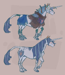 Size: 1280x1476 | Tagged: safe, artist:penrosa, shining armor, pony, unicorn, g4, abstract background, armor, facial hair, horn, leonine tail, male, scar, solo, stallion, tail, unshorn fetlocks