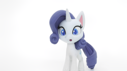 Size: 1920x1080 | Tagged: safe, screencap, rarity, pony, unicorn, g4, g4.5, my little pony: stop motion short, confused, cute, horn, solo