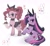 Size: 2048x1877 | Tagged: safe, artist:petaltwinkle, pinkie pie, twilight sparkle, alicorn, earth pony, pony, g4, alternate cutie mark, alternate hairstyle, blue eyes, bow, bunny ears, bunny girl, bunny suit, cake, cake slice, choker, clothes, colored wings, cross earring, curly mane, curly tail, duo, duo female, dyed mane, dyed tail, ear piercing, earring, eyelashes, eyeshadow, female, floating heart, folded wings, food, frown, gradient ears, gradient horn, gradient legs, gradient wings, heart, heart choker, heart eyes, hoof hold, horn, jewelry, lidded eyes, makeup, mare, multicolored mane, multicolored tail, narrowed eyes, open mouth, open smile, piercing, pink coat, plate, ponytail, purple coat, purple eyes, raised hoof, raised hooves, running makeup, shiny eyes, signature, simple background, sitting, smiling, standing, stockings, straight mane, straight tail, tail, tail bow, thigh highs, tied mane, tied tail, twilight sparkle (alicorn), two toned mane, two toned tail, unicorn horn, wall of tags, white background, wingding eyes, wings